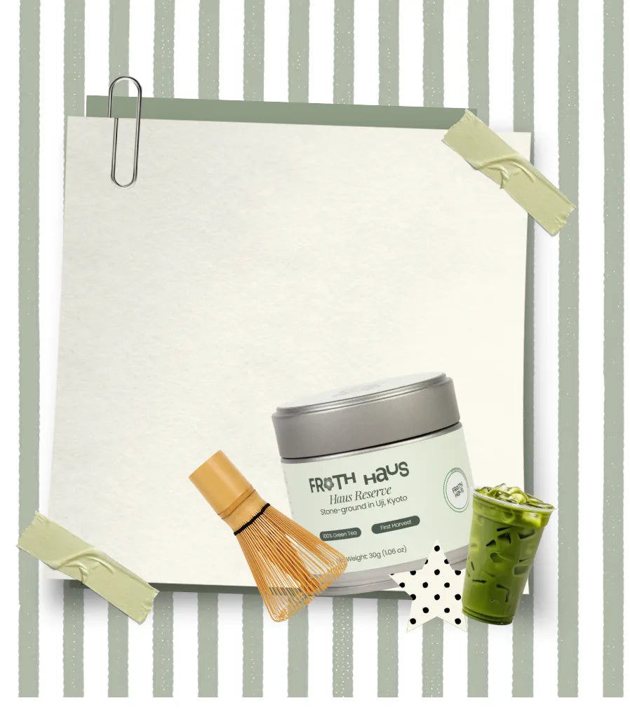 Haus Reserve Matcha tin on a limited stock note